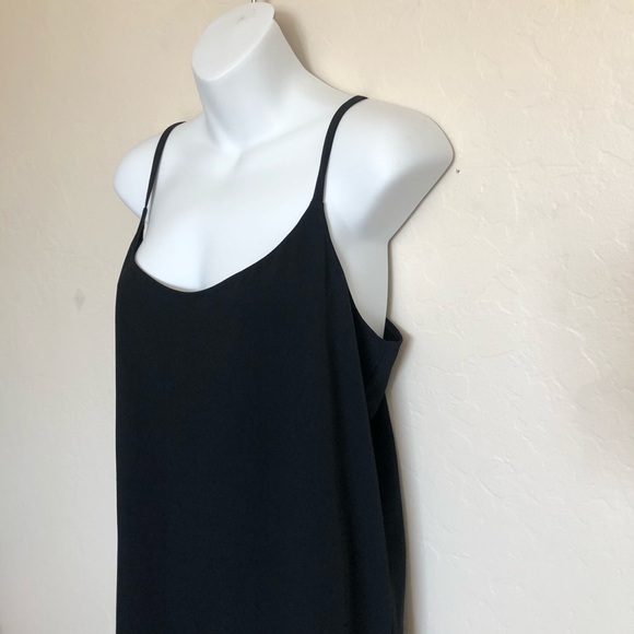 Everlane Black Japanese Go Weave Mini Slip Dress Sz 10 - Picture 8 of 10